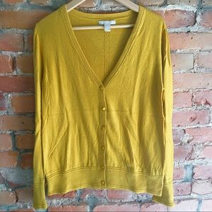 Banana Republic mustard cardigan